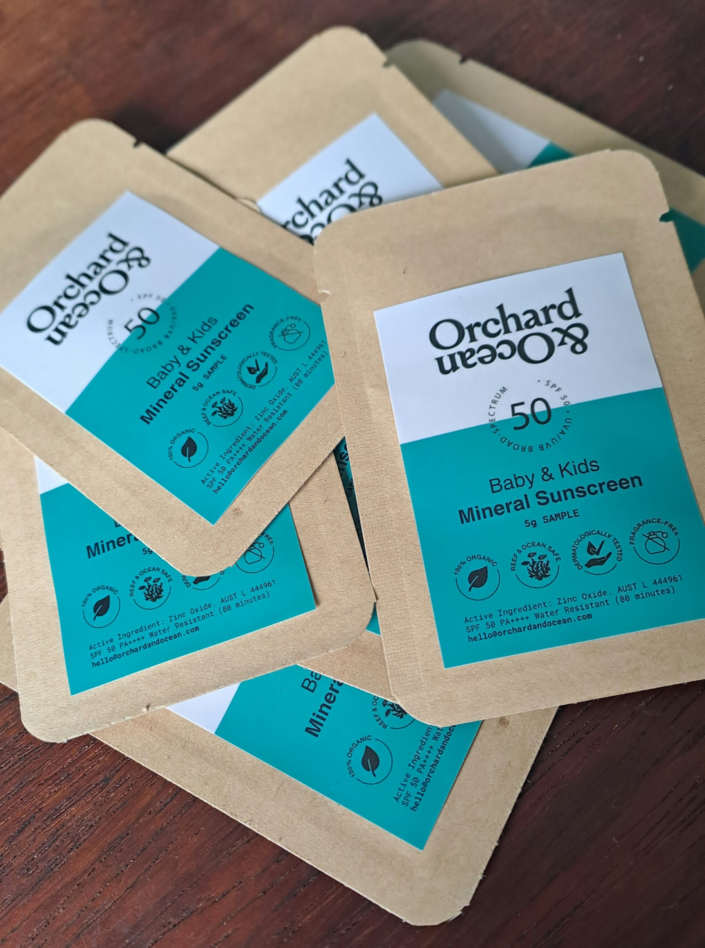 Sunscreen Sample – Orchard & Ocean
